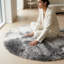 Tapis gris anthracite à poils longs Alban-19253702