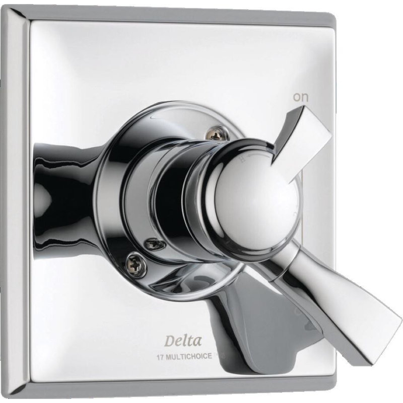 Garniture de soupape à pression équilibrée avec contrôle de volume Dryden, Chrome chrome