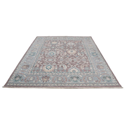 Purple and Blue Turkish Traditional Rug