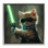Art mural sur toile Chaton avec sabre par Jim Baldwin