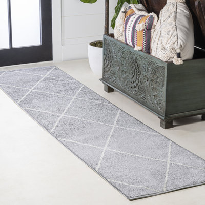 Tapis gris clair / blanc Mandrel