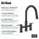 KRAUS Oletto Touchless Sensor Bridge Kitchen Faucet With Pull-Down Sprayhead