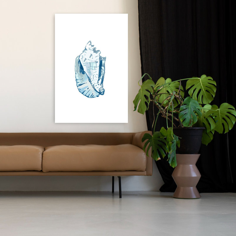 Art contemporain, art abstrait poisson côtier, H 48 po x l 32 po