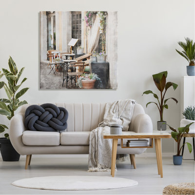 Winston Porter Floral Patio View Canvas Wall Art Design By LSR Design Studio