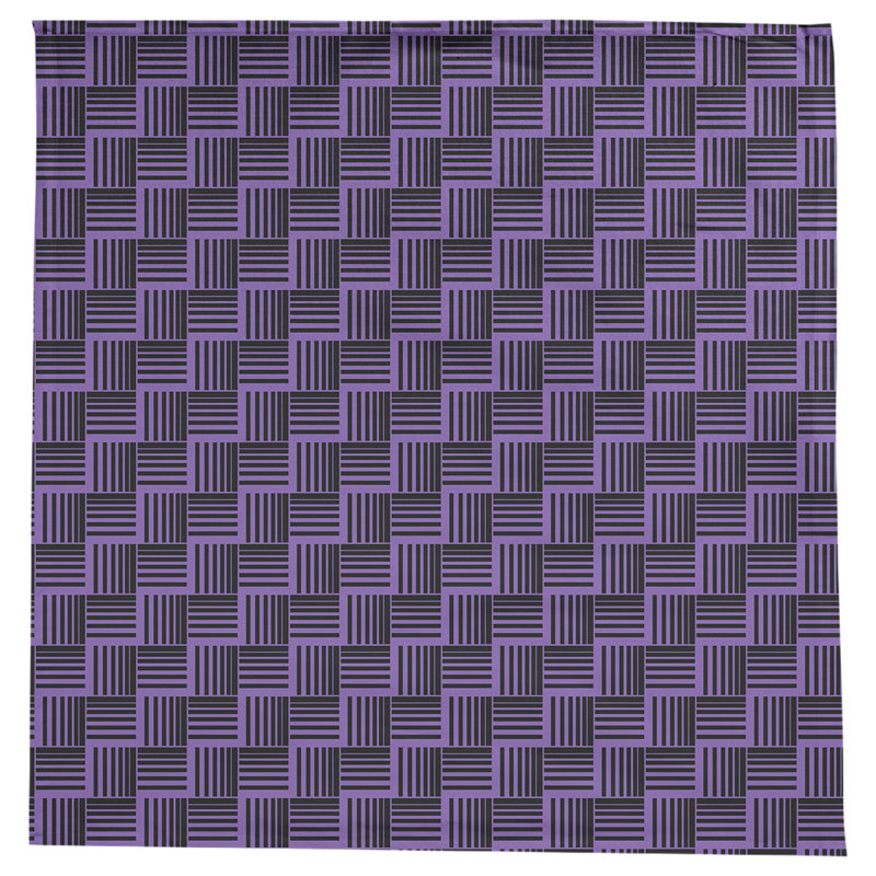Rayures nattes classiques Nappe, Mauve / Noir