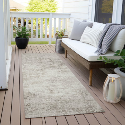  Machine Washable Indoor/Outdoor Chayden ACN1027 Black Rug