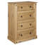 Solid Wood 80cm W 4 - Drawer Chest of Drawers