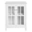  Buffet 31,5 "avec tablette intérieure et portes en verre Lavish Home (blanc)