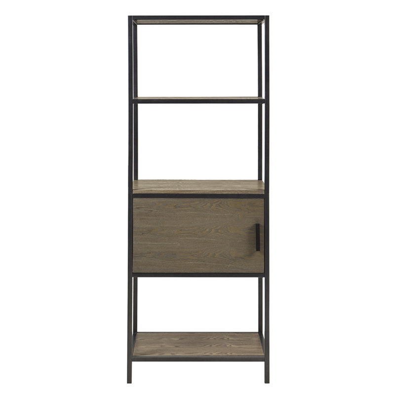 3-Shelf Bookcase With Storage Cabinet