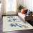 Machine Washable Indoor/Outdoor Christmas Snowman Xhevrie Ivory Rug-750672355