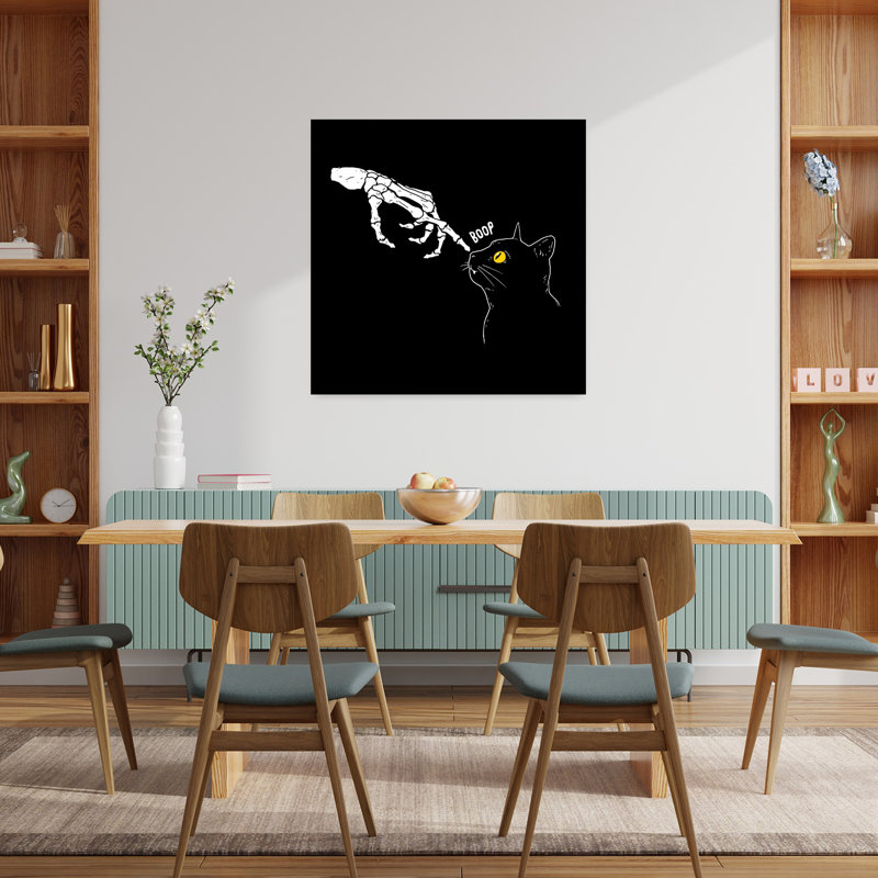 Art urbain de chat Spooky Boop, H 36 po x l 36 po
