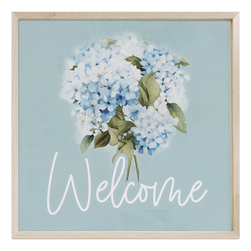 Welcome Hydrangeas, 24" H x 24" W