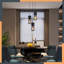 Chrisshawn E27 Black Glass Cylinder Design Pendant Light-1775293456
