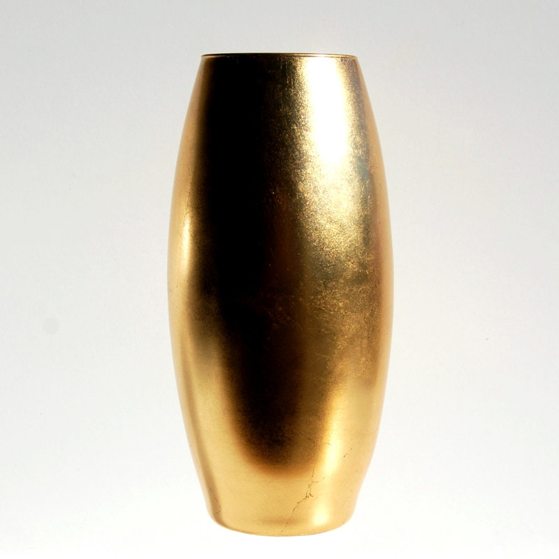 Eman Handmade Glass Table Vase, Gold