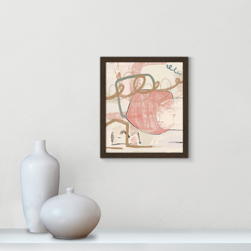 «Carmelo Delightful Spring Colors on Paper» par Leah Straatsma, reproduction, Cadre en noyer mince sans cadre