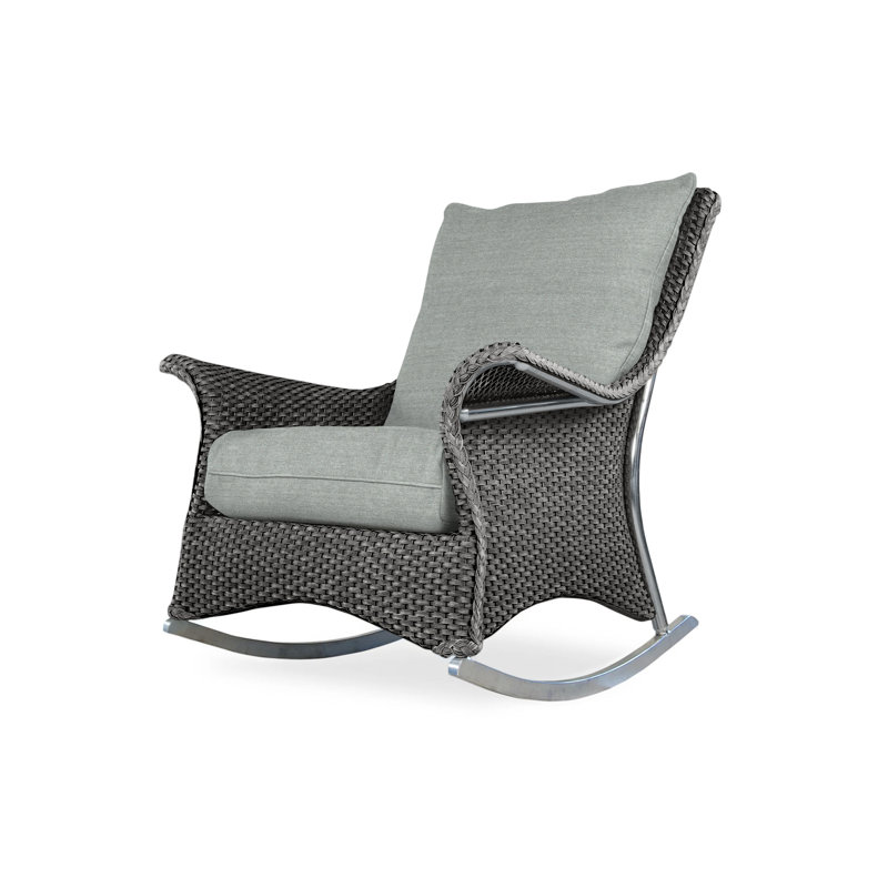 Mandalay Outdoor Chair, Bamboo Bay Sky, Hickory