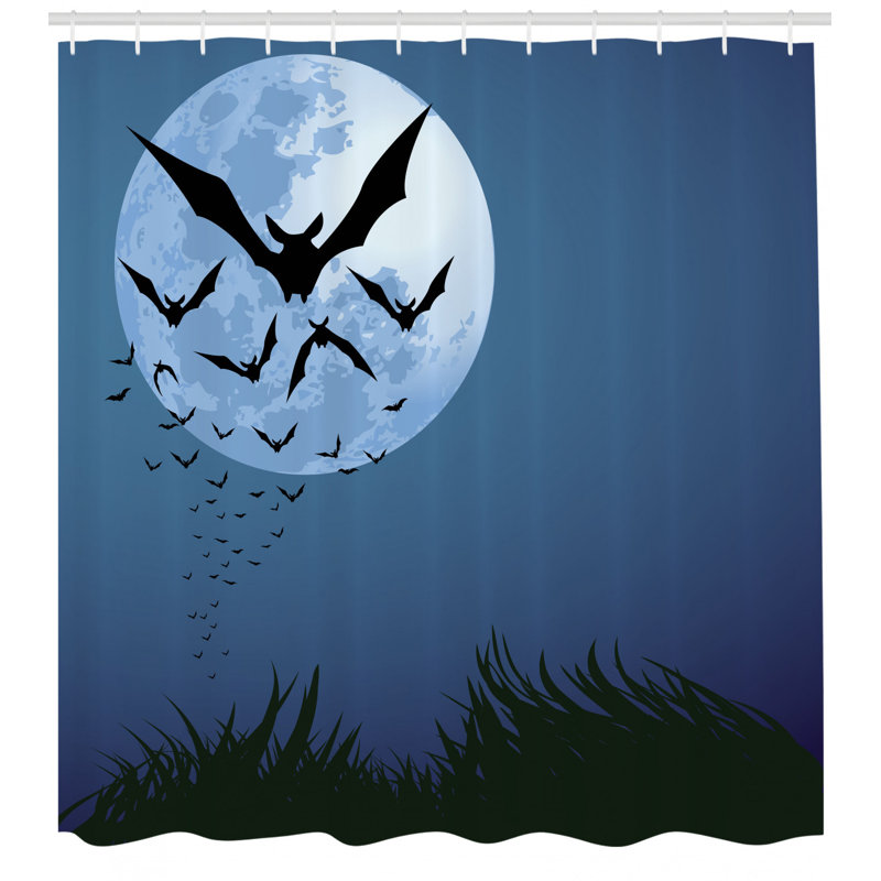 Shower Curtain with Hooks Included, 70" H x 69" W