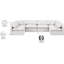 Canapé modulaire en similicuir 6 pièces Itala-94482528