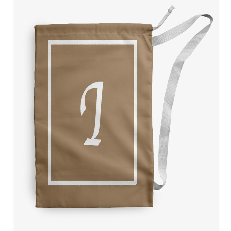 Fabric Laundry Bag with Handles, Medium (36" H x 28" W), Brown