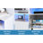 50 - 59 Inch Tv Stand, Modern White Entertainment Console With Led Lights, Height-adjustable Shelves And Hidden Space, 32-60 Stand Tempered Glass & Height Adjustable Feature
