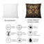 Coussin décoratif lumineux et chaud avec fleurs fractales-846374615