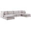Canapé modulaire de coin symétrique de 160 po de largeur Tupman-2070307527
