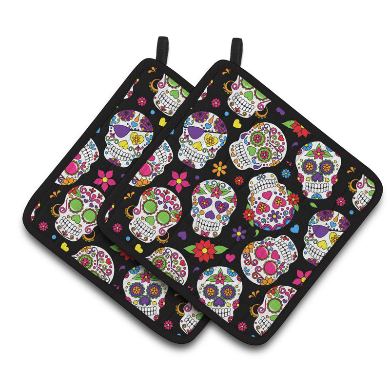 Caroline's Treasures Floral Polyester Potholder Set