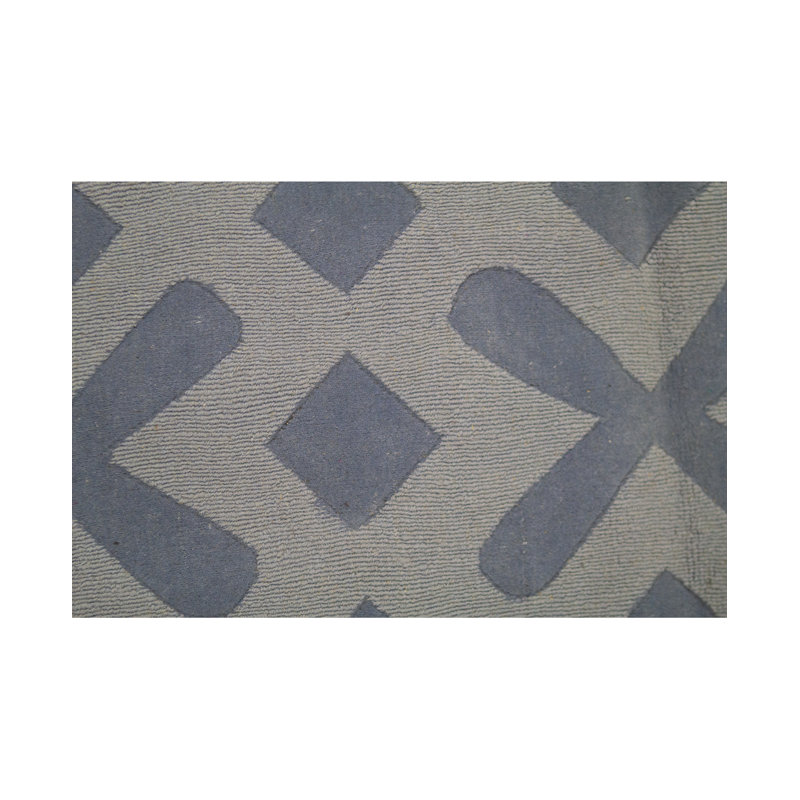 Wool and Cotton Geometric Indoor Rug