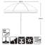 Briahnna 300cm Tilt Market Parasol-1046232650