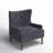 Ailis 30.75" Wide Tufted Polyester Wingback Chair