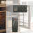 55 Inch TV Media Stand With Electric Fireplace KD Inserts Heater,Reclaimed Barnwood Color-951308418