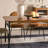 Brown Rectangular Solid Wood Dining Table-962758031