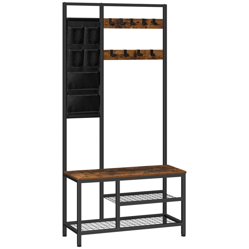 Malupo 80 cm W Hall Tree with Storage Bench