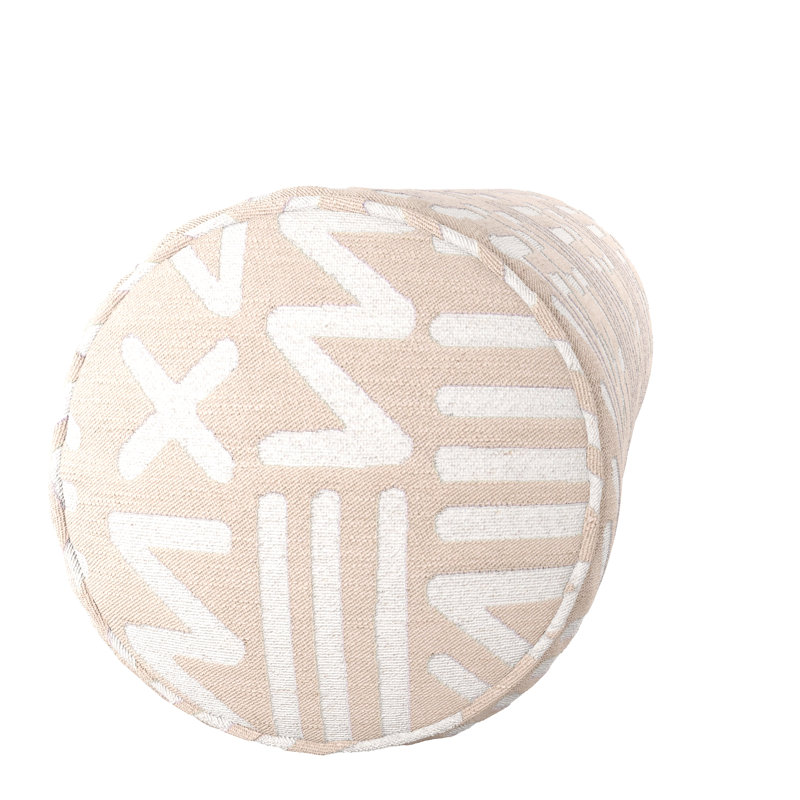 Montezuma Bolster Pillow Cover & Insert, 9"H x 36"W, Black