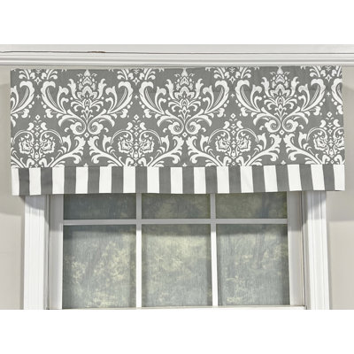 Damore 50"W Damask Window Valance