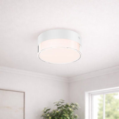 Stout Advantage 5in LED Round Flush Mount 10W 740 Lumens 5-CCT Selectable 2700-3000-3500-4000-5000K in White