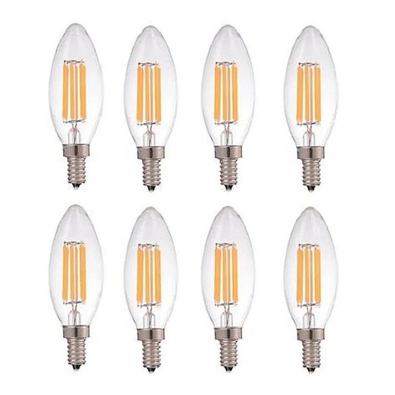 6 watts (60 watts équivalents), DEL C35, ampoule à intensité variable, blanc chaud (2 700 K) / culot candélabre