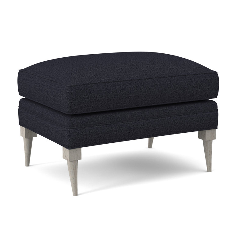 Repose-pieds rectangulaire 28 po Perry, Marine de Venise, Bisque