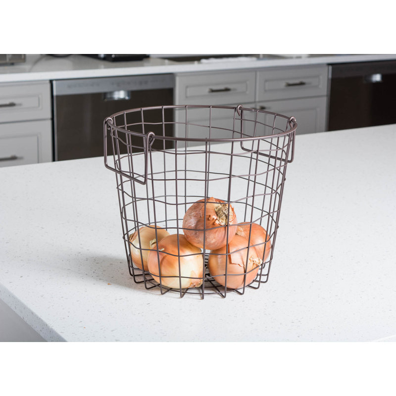 Rebrilliant Ohagan Decorative Basket, Bronze