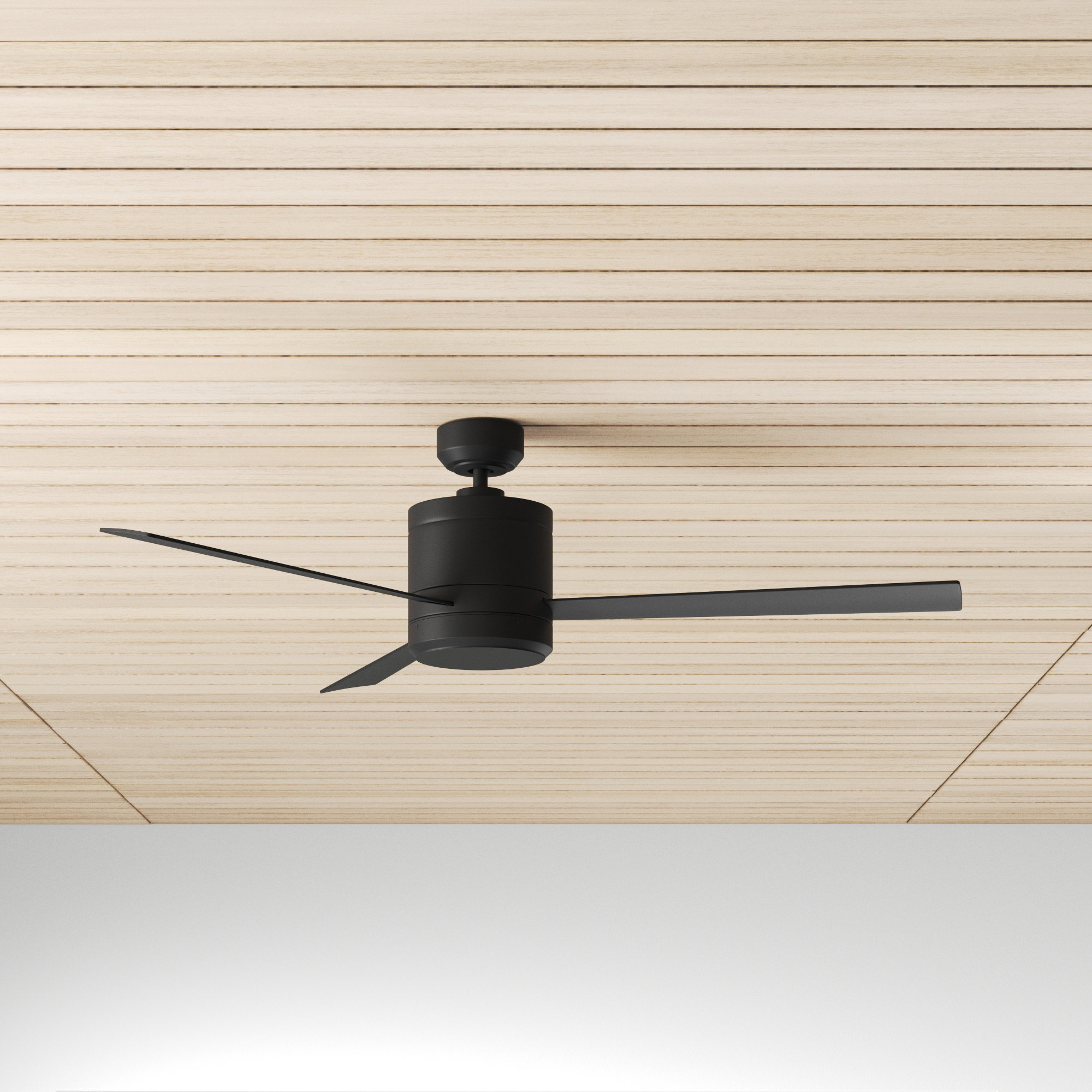 Vanna 52'' 3 Blade Ceiling Fan, Black