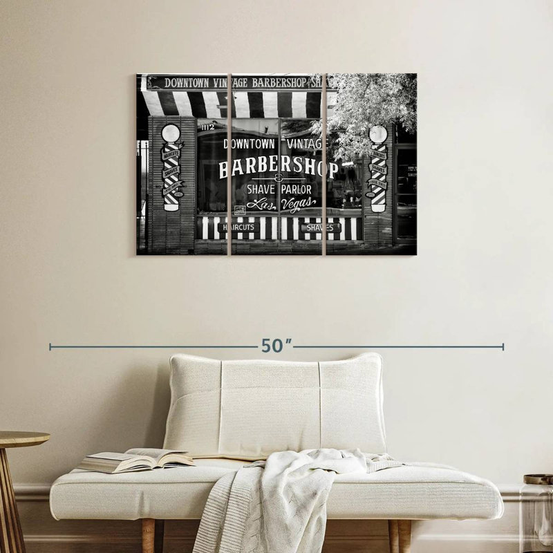 Lilie Barbershop Las Vegas, 24" H x 38" W