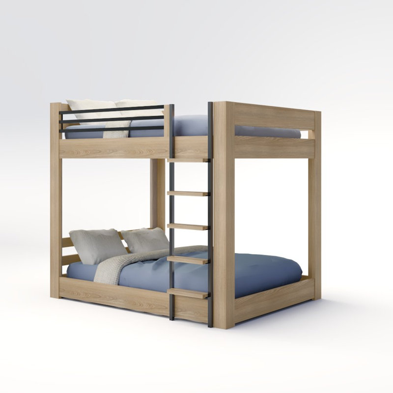 Elevated Kids Bed, Full XL, Location A, Driftwood