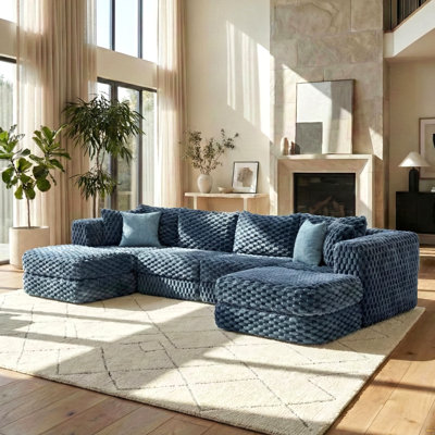 Canapé modulaire modulaire de 135,4 po
