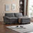 Modular Sectional Sofa With Movable Ottoman-1155593605
