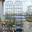 Ensemble de 4 treillis de jardin en métal 86,7 "x 19,7" antirouille pour plantes grimpantes