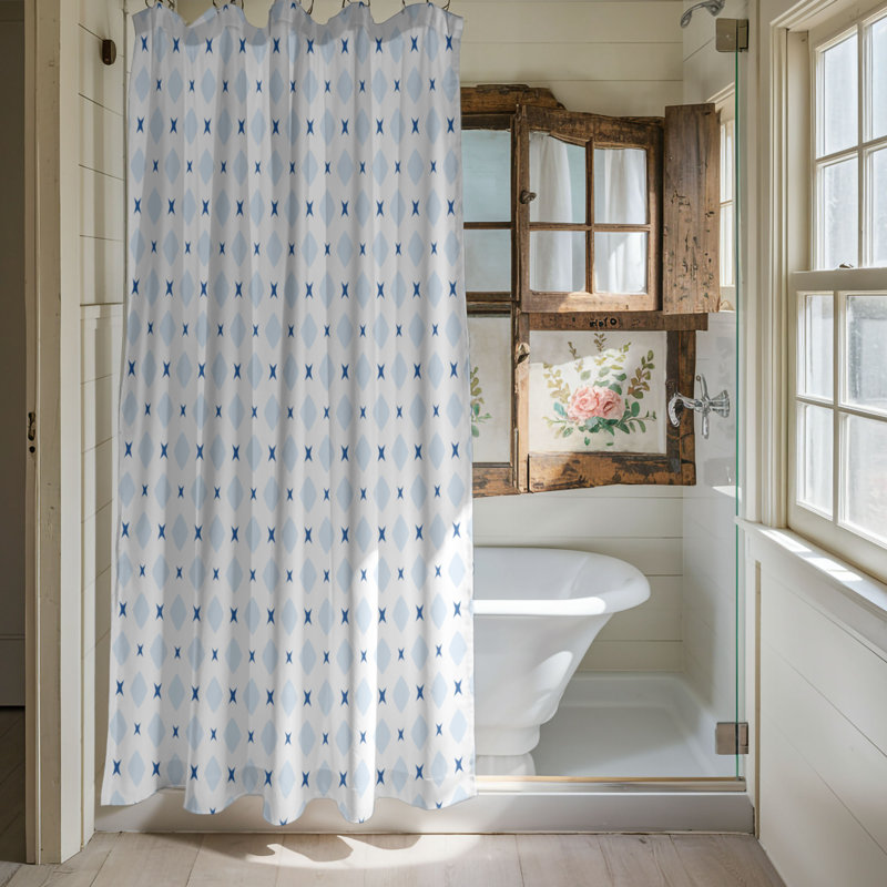 Tile Shapes - Rideau de douche Premium, H 74 po x l 35 po