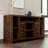 Stylish TV Stand Console with Ample Storage and Rustic Appeal