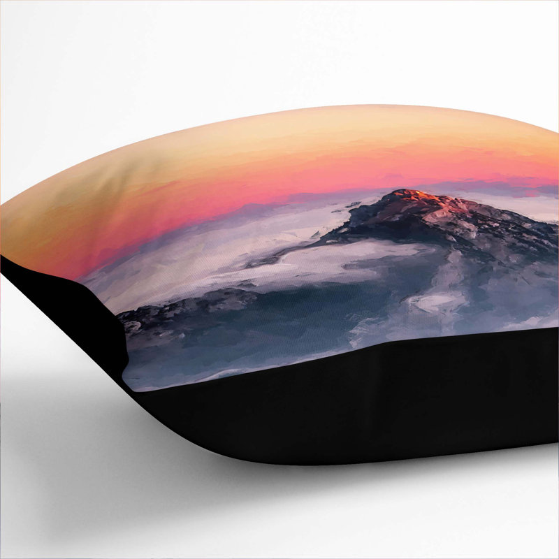 Square Cushion, 55cm H x 55cm W x 20cm D, Black