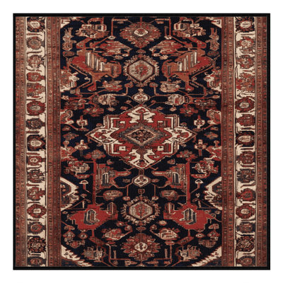 Machine Washable Persian Brown Area Rug