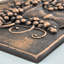 Plaque murale dosseret en métal tuile fabriquée à la main luxuriante bronze huilé 12 x 16